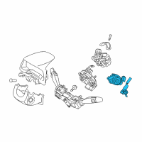 OEM 2017 Hyundai Elantra Door Lock Cylinder Diagram - 819002F2F00