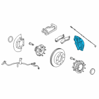 OEM 2017 GMC Sierra 2500 HD Caliper Diagram - 23398898