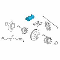 OEM 2016 GMC Sierra 3500 HD Caliper Support Diagram - 20955462