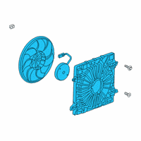 OEM GMC Acadia Fan Module Diagram - 84826491