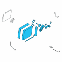 OEM Nissan Murano Evaporator Assy-Cooler Diagram - 27280-JN30B