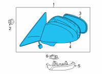 OEM 2012 Toyota Avalon Mirror Assembly Diagram - 87940-07064-A0