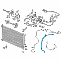 OEM 2012 Honda Civic Hose, Suction Diagram - 80312-TR2-A01