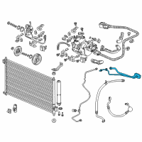 OEM 2015 Honda Civic Pipe, Air Conditioner Diagram - 80320-TT1-A01