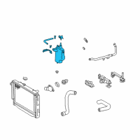 OEM Toyota Tundra Reservoir Assembly Diagram - 16470-0F010