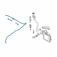 OEM BMW 528i Reservoir Hose Diagram - 61-66-7-142-059