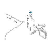 OEM BMW ActiveHybrid 3 Cover For Windshield Cleaning Container Diagram - 61-66-7-467-951