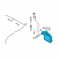 OEM 2007 BMW 530i Washer Fluid Reservoir Diagram - 61-66-7-067-107