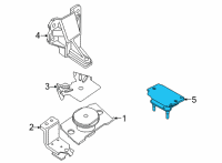 OEM 2021 Nissan Frontier Insulator-Engine Mounting, Rear Diagram - 11320-9BT0C