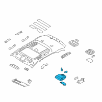 OEM 2010 Hyundai Santa Fe Overhead Console Lamp Assembly Diagram - 92800-0W700-SH