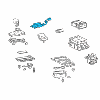 OEM Lexus UX250h Indicator, Shift Pos Diagram - 35978-76020