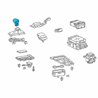 OEM Lexus UX250h Knob Sub-Assembly, Shift Diagram - 33504-06420-C0