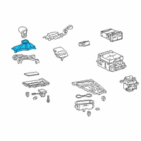 OEM Lexus UX250h Cover Sub-Assembly, SHIF Diagram - 58808-76010-C0