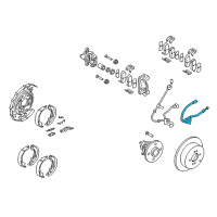 OEM 2007 Kia Rio5 Rear Wheel Hose, Right Diagram - 587381G300