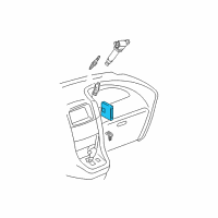 OEM 2003 Toyota Camry ECM Diagram - 89661-0X043