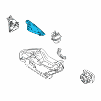 OEM 2012 BMW X5 Engine Mount Bracket Left Diagram - 22-11-6-787-489