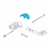 OEM 1992 Chevrolet K1500 Suburban Shield Asm-Turbo Heat Diagram - 10223559