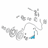 OEM BMW 330i Rear Abs Wheel Speed Sensor Diagram - 34-52-6-884-421