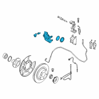 OEM BMW 440i Driver Rear Caliper Left Diagram - 34-21-6-850-973