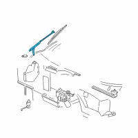 OEM 2003 Chevrolet Corvette Wiper Arm Diagram - 10424237