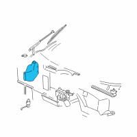 OEM 2003 Chevrolet Corvette Washer Reservoir Diagram - 22155677