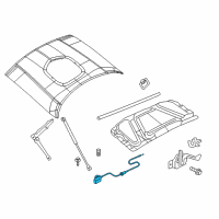 OEM 2015 Dodge Challenger Cable-Hood Latch Diagram - 68185112AB