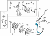OEM 2021 Kia Sorento Hose-Rear Wheel Rh Diagram - 58738P2000