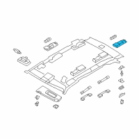 OEM BMW Interior Reading Light Rear Left Diagram - 63-31-6-972-971