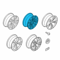 OEM BMW 330i xDrive Disk Wheel, Light Alloy, In Diagram - 36-11-8-089-890