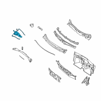 OEM 2007 Nissan Altima Reinforce COWL Top LH Diagram - 66361-ZN50A