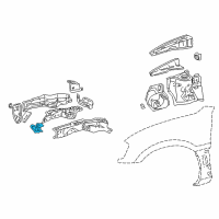 OEM 1996 Toyota RAV4 Bracket, Engine Mounting, LH Diagram - 57266-42011