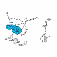 OEM 2012 Lexus IS F Fuel Tank Assembly Diagram - 77001-53131