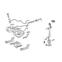 OEM 2009 Lexus LS600h Valve Assy, Fuel Main Diagram - 23070-38020