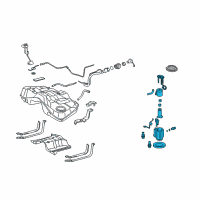 OEM Lexus IS F Tube Assy, Fuel Suction W/Pump & Gage Diagram - 77020-53141