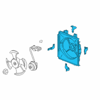 OEM 2003 Acura CL Shroud Diagram - 38615-PGE-A00
