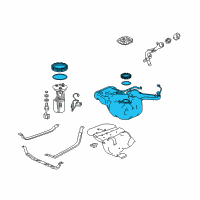 OEM 2018 Honda Ridgeline Tank, Fuel Diagram - 17044-T6Z-A00