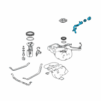 OEM 2019 Honda Ridgeline Pipe, Fuel Filler Diagram - 06160-T6Z-C11