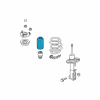 OEM 2019 Toyota Yaris Upper Spring Insulator Diagram - 48157-WB002