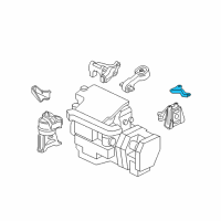 OEM 2009 Honda Civic Stay, Transmission Mounting Diagram - 50855-SNC-A00