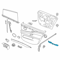OEM 2017 BMW 535i GT Rear Left Door Opener Diagram - 51-42-7-216-653