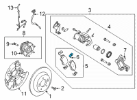 OEM 2021 Hyundai Elantra SPRING-PAD (B) Diagram - 58244-AA310