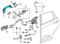 OEM 2021 Acura RDX Hndll, Front (Fathom Blue Pearl) Diagram - 72181-TJB-A71ZJ