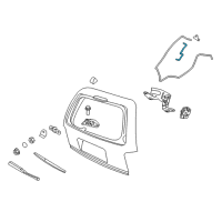 OEM 2002 Ford Expedition Washer Hose Diagram - 2L1Z-17408-AA