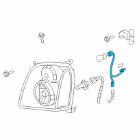 OEM GMC Socket & Wire Diagram - 15782378