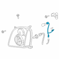 OEM 2008 GMC Yukon XL 1500 Socket & Wire Diagram - 15782378
