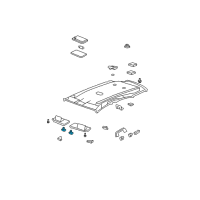 OEM 2010 Honda Odyssey Holder, Sunvisor *YR327L* (PEARL IVORY) Diagram - 88217-SDB-A01ZS