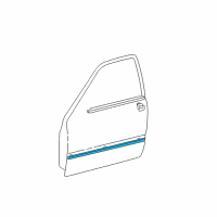 OEM 2005 Toyota Camry Body Side Molding Diagram - 75732-33190-G4