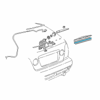 OEM 2003 Lexus IS300 Rear Wiper Rubber Diagram - 85214-53070