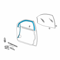 OEM 2005 Ford Taurus Run Channel Diagram - 4F1Z-5421596-AA