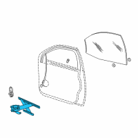 OEM 1998 Ford Taurus Regulator Diagram - 5F1Z-5423201-AA